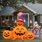 Halloween Inflatables Outdoor Decorations Scary Pumpkin with Witch Cat